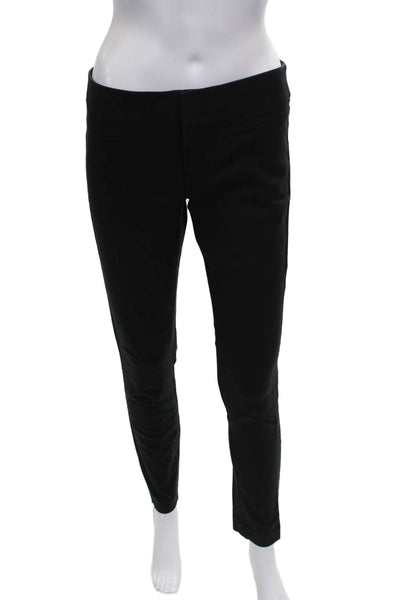 Club Monaco Womens Dress Pants Black Cotton Pull On Inseam 30 Size 2