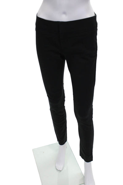 Club Monaco Womens Dress Pants Black Cotton Pull On Inseam 30 Size 2