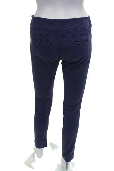 Club Monaco Women Dress Pants Blue Zip 65% Cotton Size 2