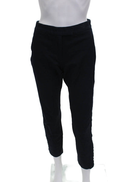 Joseph Womens Ankle Pants Blue Viscose Zip Inseam 28 Size 36