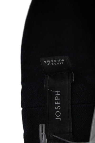 Joseph Womens Ankle Pants Blue Viscose Zip Inseam 28 Size 36