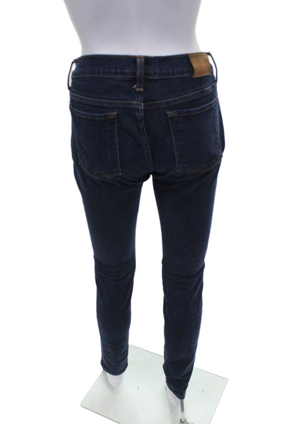 Lucky Brand Womens Skinny Jeans Blue Cotton Blend Low Rise Size 2