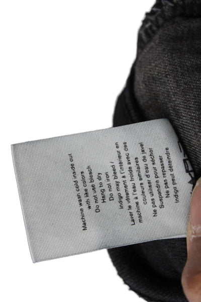 Rag & Bone Womens Black Skinny Jeans Low Rise 30in Inseam Size 26