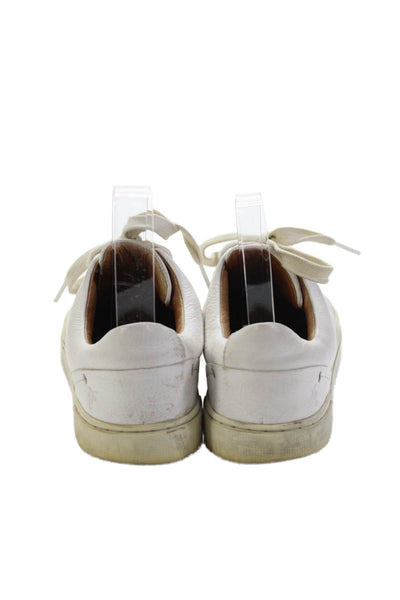 Frye Womens Womens Leather Casual Low Top Sneakers White Size 8