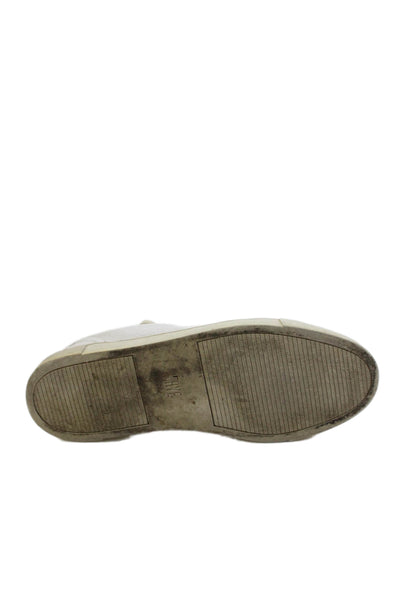Frye Womens Womens Leather Casual Low Top Sneakers White Size 8
