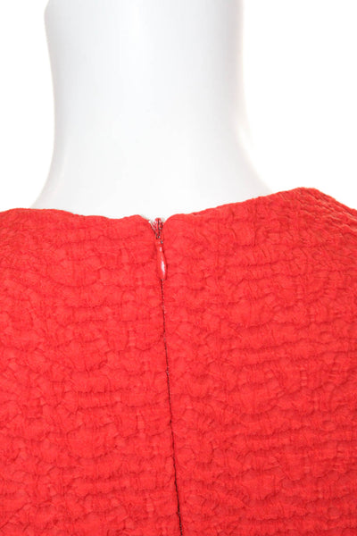 Zara Woman Womens Fit & Flare Red Sleeveless Round Neck Short Dress Size S