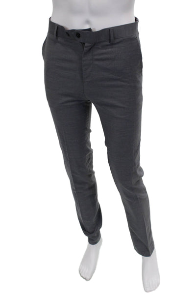 Ranieri Uomo Mens 2 Piece Gray Wool Suit Size 36