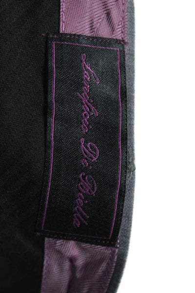 Ranieri Uomo Mens 2 Piece Gray Wool Suit Size 36