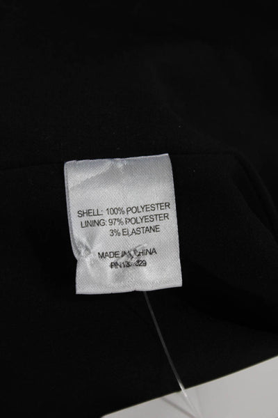 Majorelle Womens Multicolor Short Sleeve Round Neck Zipper Blouse Size 2XS