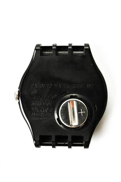 Swatch Unisex Black Plastic/Silicone Anatomy Quartz Watch 41mm