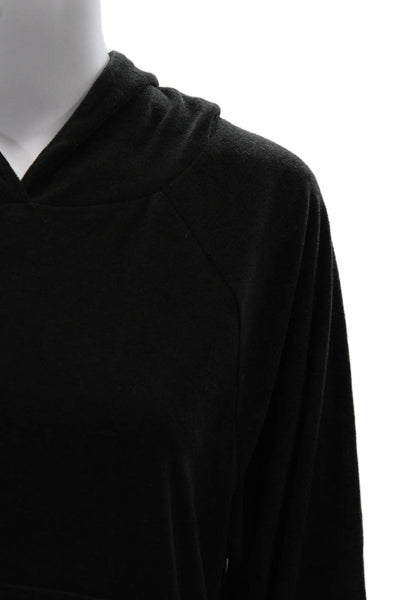 Goldie Womens Black Cotton Pullover Hoodie Long Sleeve Size S