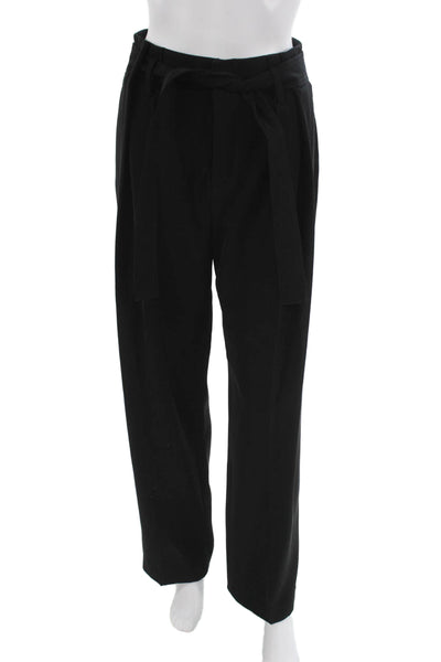 Vince Women Paperbag Waist Pants Black Tie Waist Size 2
