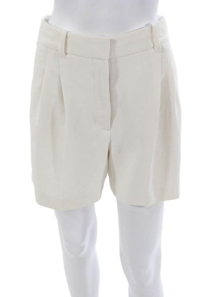 Wilfred Womens Bermuda Shorts Ivory Polyester Zip Size 4