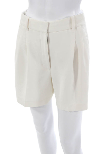 Wilfred Womens Bermuda Shorts Ivory Polyester Zip Size 4