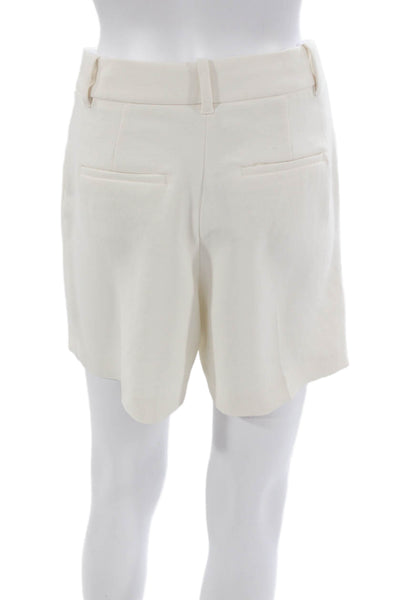 Wilfred Womens Bermuda Shorts Ivory Polyester Zip Size 4