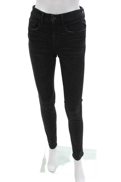 Vince Womens Black Skinny Jeans Mid Rise Cotton Blend Size 26