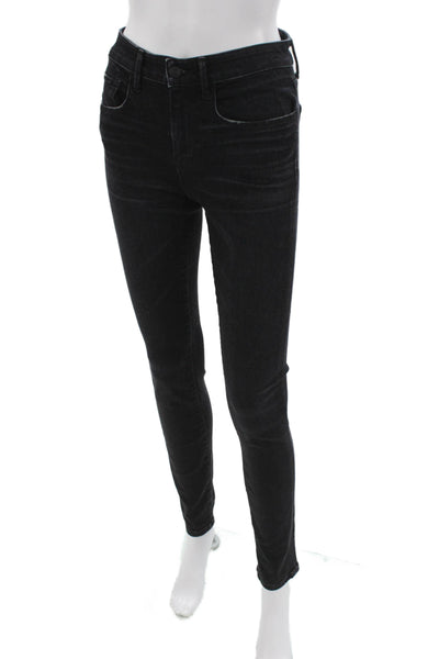 Vince Womens Black Skinny Jeans Mid Rise Cotton Blend Size 26