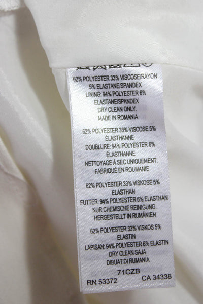 French Connection Women Fit and Flare Dress Ivory Boatneck Size 4
