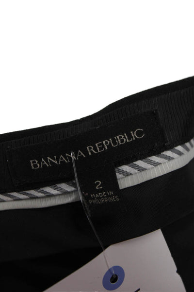 Banana Republic Womens Dress Pants Black 95% Wool Inseam 26 Size 2