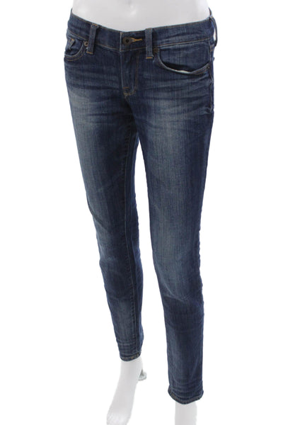 Lucky Brand Women Skinny Blue Jeans Low Rise Inseam 30 Size 26
