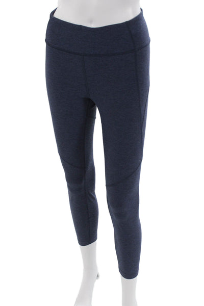 Outdoor Voices Womens Ankle Leggings Blue Polyester Solid Pull On Size S