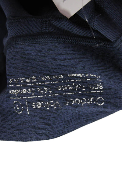 Outdoor Voices Womens Ankle Leggings Blue Polyester Solid Pull On Size S