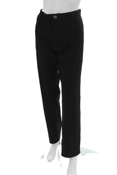 Theory Mens Dress Pants Black Nylon Button Inseam 32 Size 36
