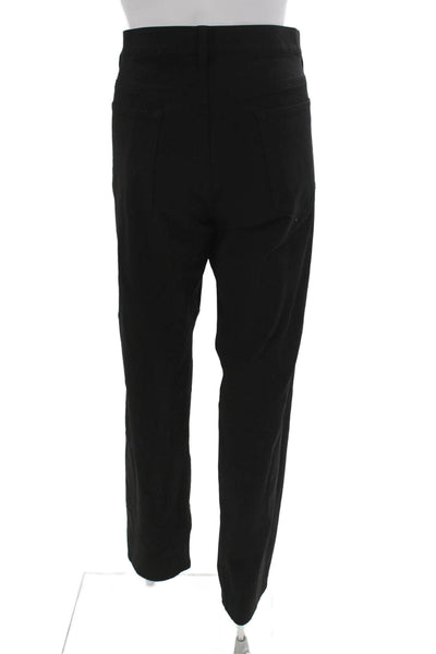 Theory Mens Dress Pants Black Nylon Button Inseam 32 Size 36