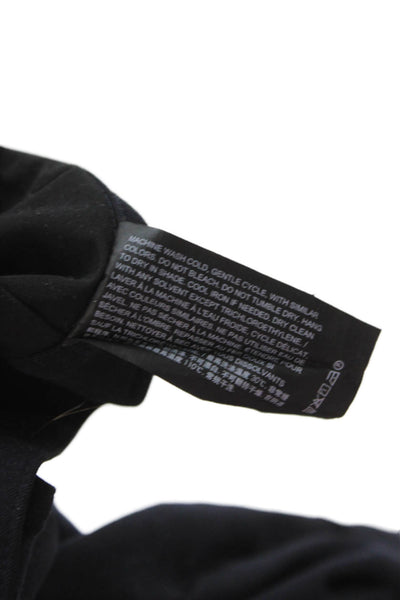 Theory Mens Dress Pants Black Nylon Button Size 36