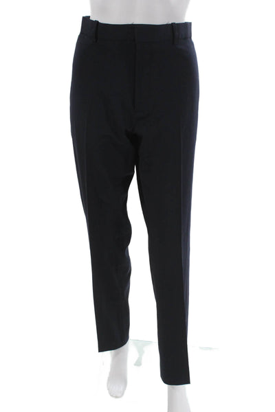 Theory Mens Dress Pants Blue Wool Zip 30 Inseam Size 36
