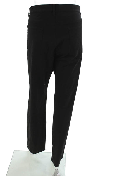 Theory Mens Dress Pants Black Polyester Blend Button Size 36