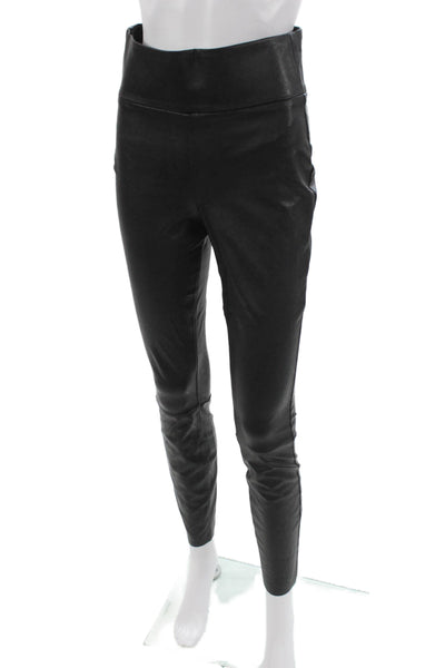 Paige Black Label Women Pants Black Polyurethane Size S