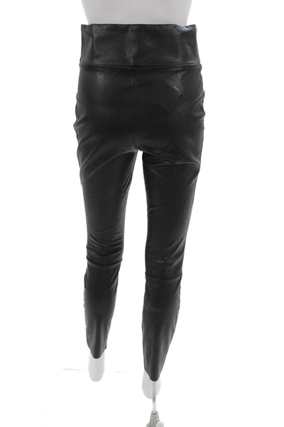 Paige Black Label Women Pants Black Polyurethane Size S