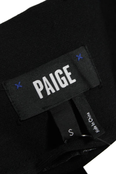 Paige Black Label Women Pants Black Polyurethane Size S
