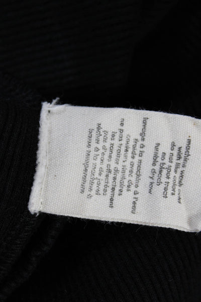 Donni Women Black Cotton Scoop Neck Sleeveless Tank Top Solid Size L