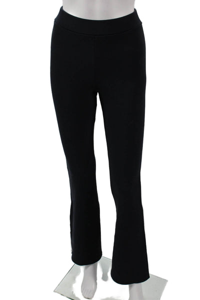 Zara Womens Black Striped Viscose Leggings Size S