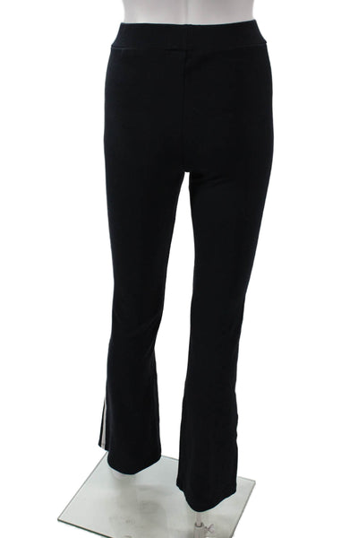 Zara Womens Black Striped Viscose Leggings Size S