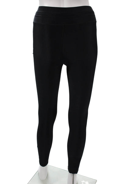 The Upside Womens Compression Leggings Black Drawstring Polyamide Size XS