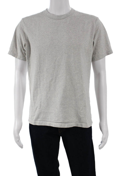 Uniqlo Mens Gray Cotton Crew Neck T-Shirt Short Sleeve Size M