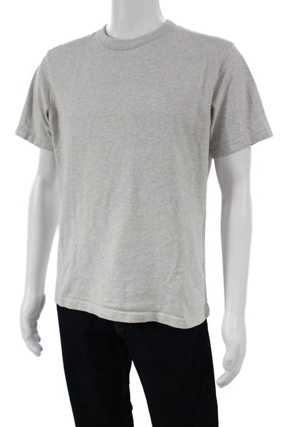 Uniqlo Mens Gray Cotton Crew Neck T-Shirt Short Sleeve Size M