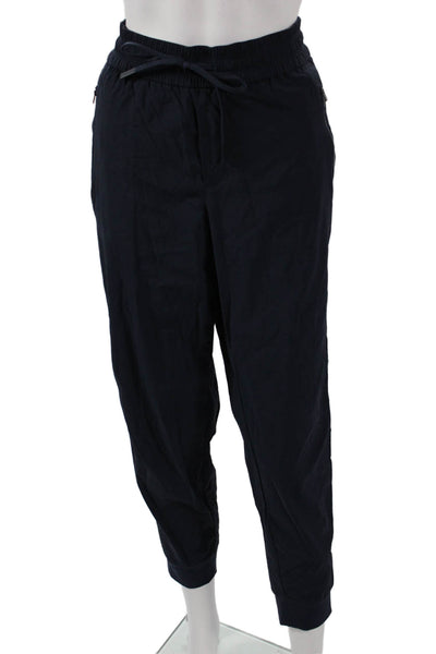 Athleta Womens Blue Jogger Pants Drawstring Nylon Spandex Size S