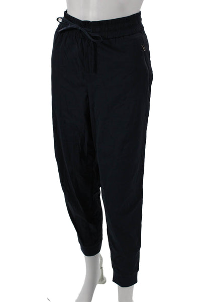 Athleta Womens Blue Jogger Pants Drawstring Nylon Spandex Size S
