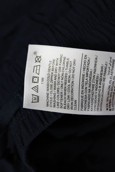 Athleta Womens Blue Jogger Pants Drawstring Nylon Spandex Size S