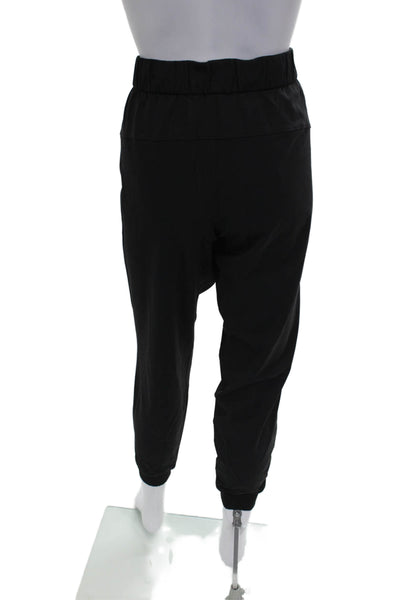 Lululemon Womens Black Nylon Jogger Pants Drawstring Size 4