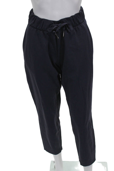 Lululemon Women Jogger Blue Polyester Blend Drawstring Size 4