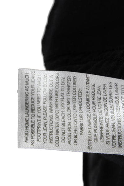 Frame Women Black Mid Rise Straight Jeans Size 30