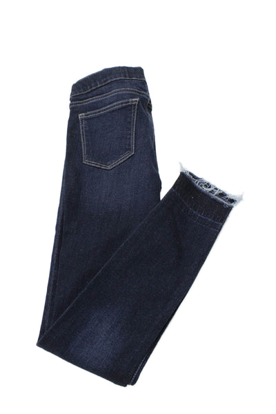 DL1961 Girls Candy Dark Wash Zippered Ankle Jeggings Blue Size 16