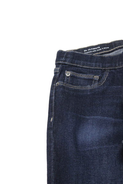DL1961 Girls Candy Dark Wash Zippered Ankle Jeggings Blue Size 16