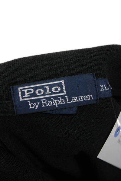 Polo Golf Ralph Lauren Mens Polo T-Shirt Black Cotton Short Sleeve Size XL