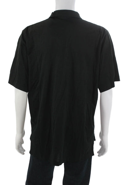 Polo Golf Ralph Lauren Mens Polo T-Shirt Black Pima Cotton Short Sleeve Size L